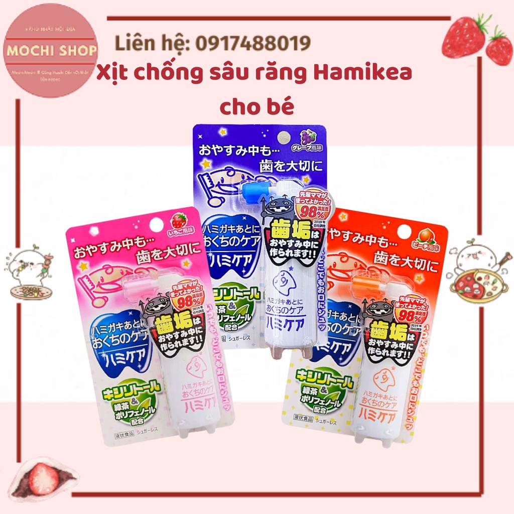 XỊT CHỐNG SÂU RĂNG HAMIKEA HƯƠNG ĐÀO NHẬT BẢN 25GR (Date 2024)