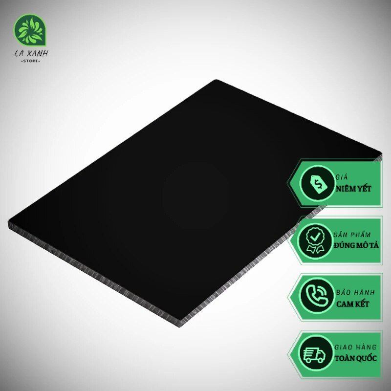 1 Tấm nền đen Acrylic khổ 40x60cm dày 2mm,nhập khẩu cao cấp phản chiếu tốt sang trọng cho mẫu chụp 006-1