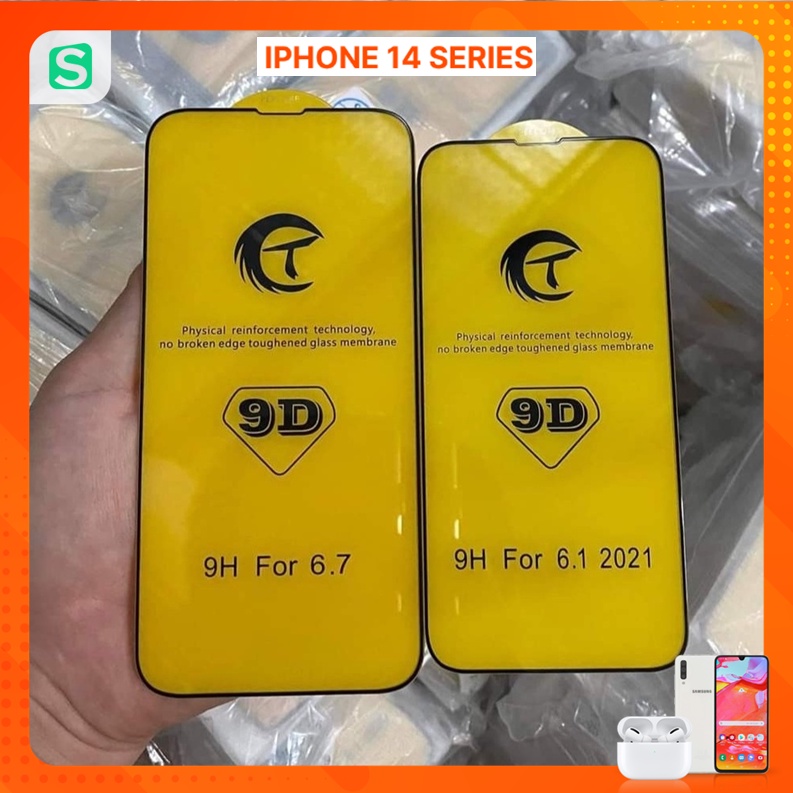 Kính cường lực 9D chữ T LOẠI Xịn - chuẩn loại 1 cho IP 17E 16E IP 13 13 Pro 13 Pro Max IP 14 14 PRO 