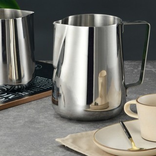 Ca đánh sữa inox có vạch chia 350ml - 550ml - 900ml Chuẩn inox - Dụng cụ pha chế TV