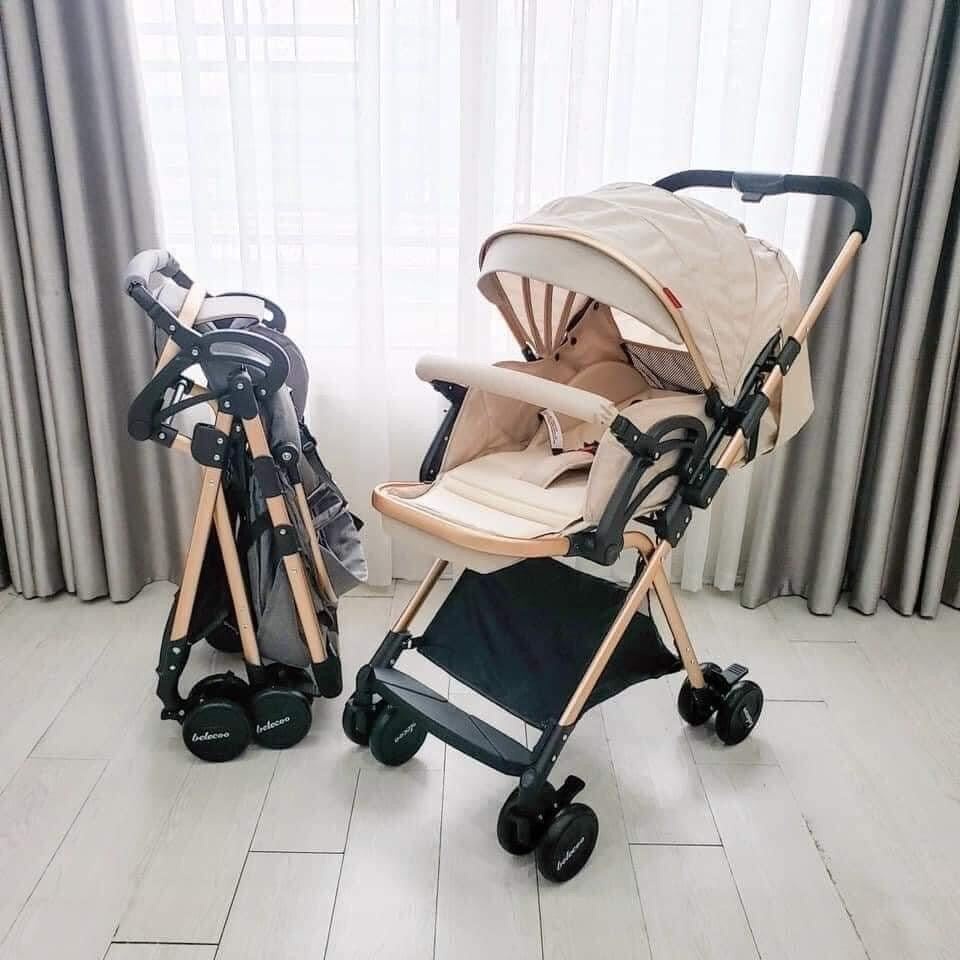 {Chỉ Giao Nhanh}Xe đẩy Beleco A8-1 chính hãng 2 chiều 3 tư thế cho bé mẫu mới nhất 2022
