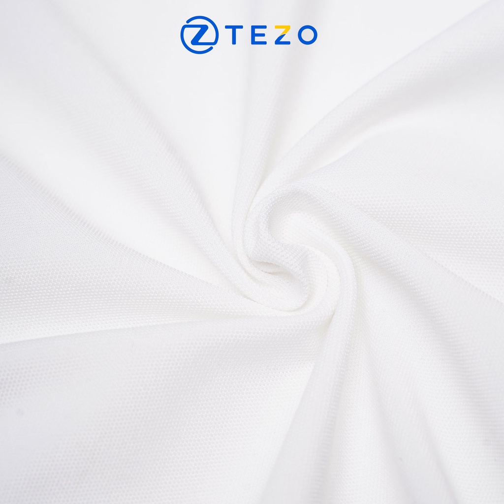 Áo polo nam Tezo hoạ tiết hình con sóc phối màu ngang vai năng động thể thao 22APCT022