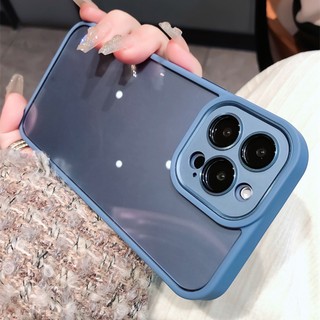 Ốp Điện Thoại Cứng Trong Suốt Viền Kim Loại Chống Sốc Cho iPhone 14 Pro MAX 13 12 11 Pro MAX 14 Plus