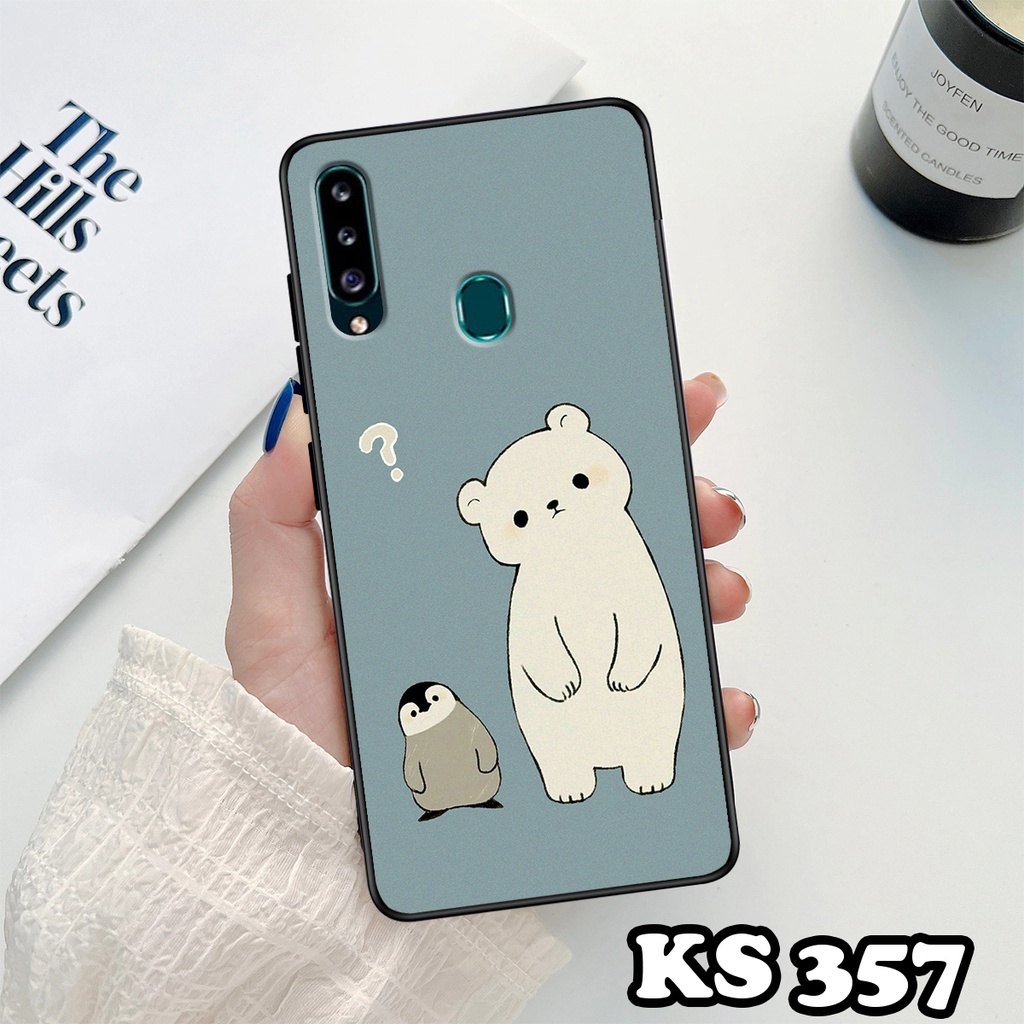 Ốp lưng Samsung A20 - A20s - A30 - A30s - Ốp Samsung in hình Cat&amp;Bear đáng yêu - Chất liệu TPU siêu bền, bảo vệ máy
