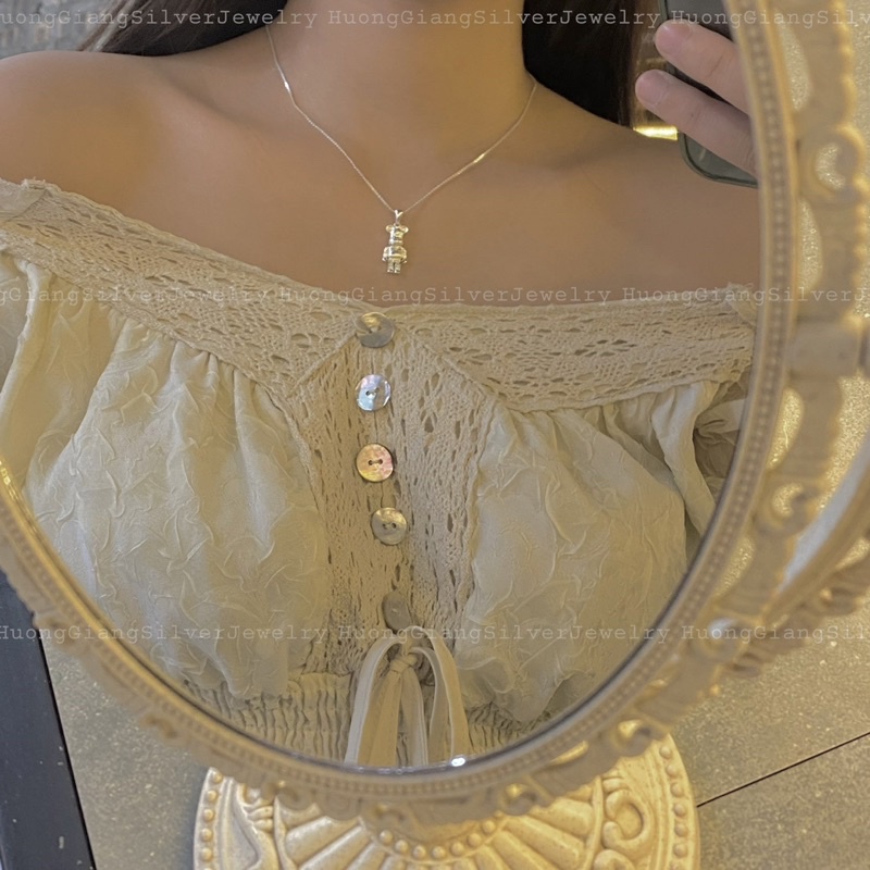 Dây chuyền gấu bearbrich Bạc s925 - HuongGiangSilver