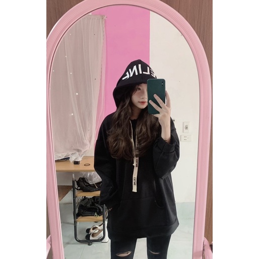 Hooodie  chữ to CENLINE , dây chữ