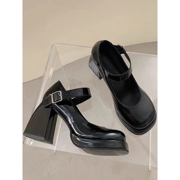 GIÀY CAO GÓT MŨI TRÒN MARY JANE LOLITA ĐẾ CAO 9cm - mã MR9