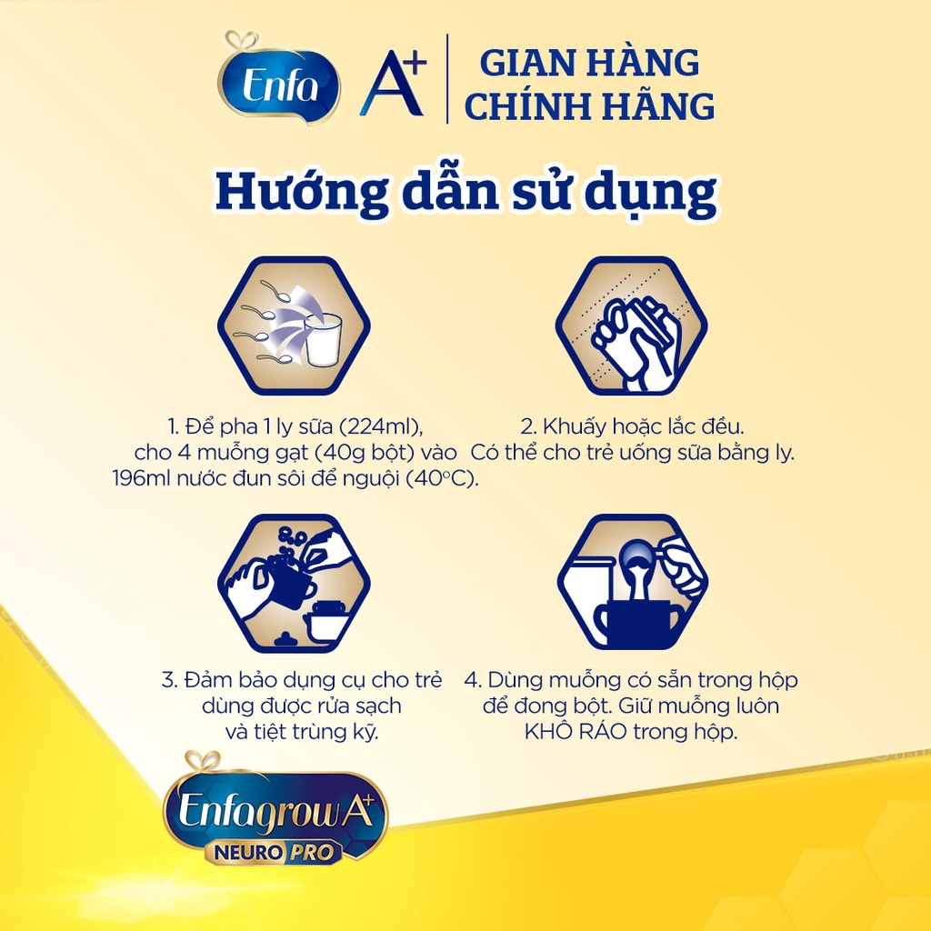 Sữa Enfamil A+ số 1 2flex 830g