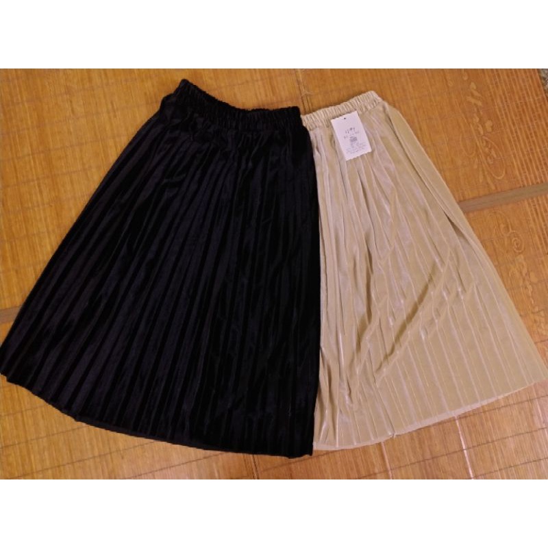 Chân váy nhung ép ly dài#váy nhung công sở 75cm