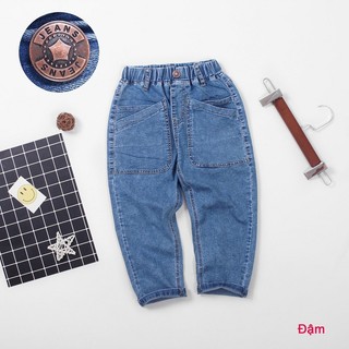 Quần Jean Dài Bé Trai 10kg-55kg form lớn bigsize Trơn Classic Độ Co Giãn nhiều -- vải jean cao cấp thoáng mát dễ chịu