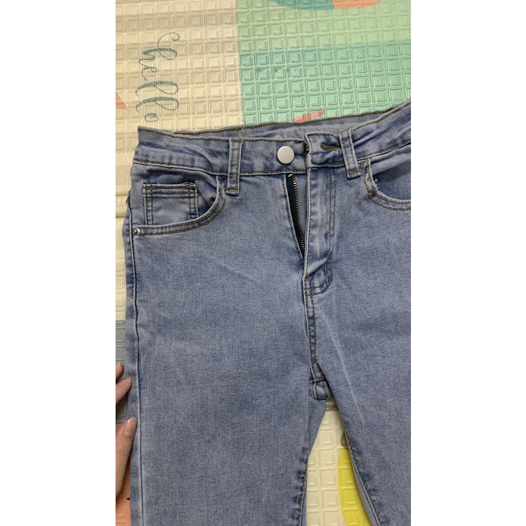 Pass/thanh lý quần jean ống loe lai tưa