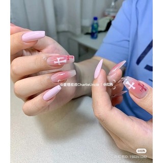Nailbox thiết kế ( Hồng - Đỏ loang )