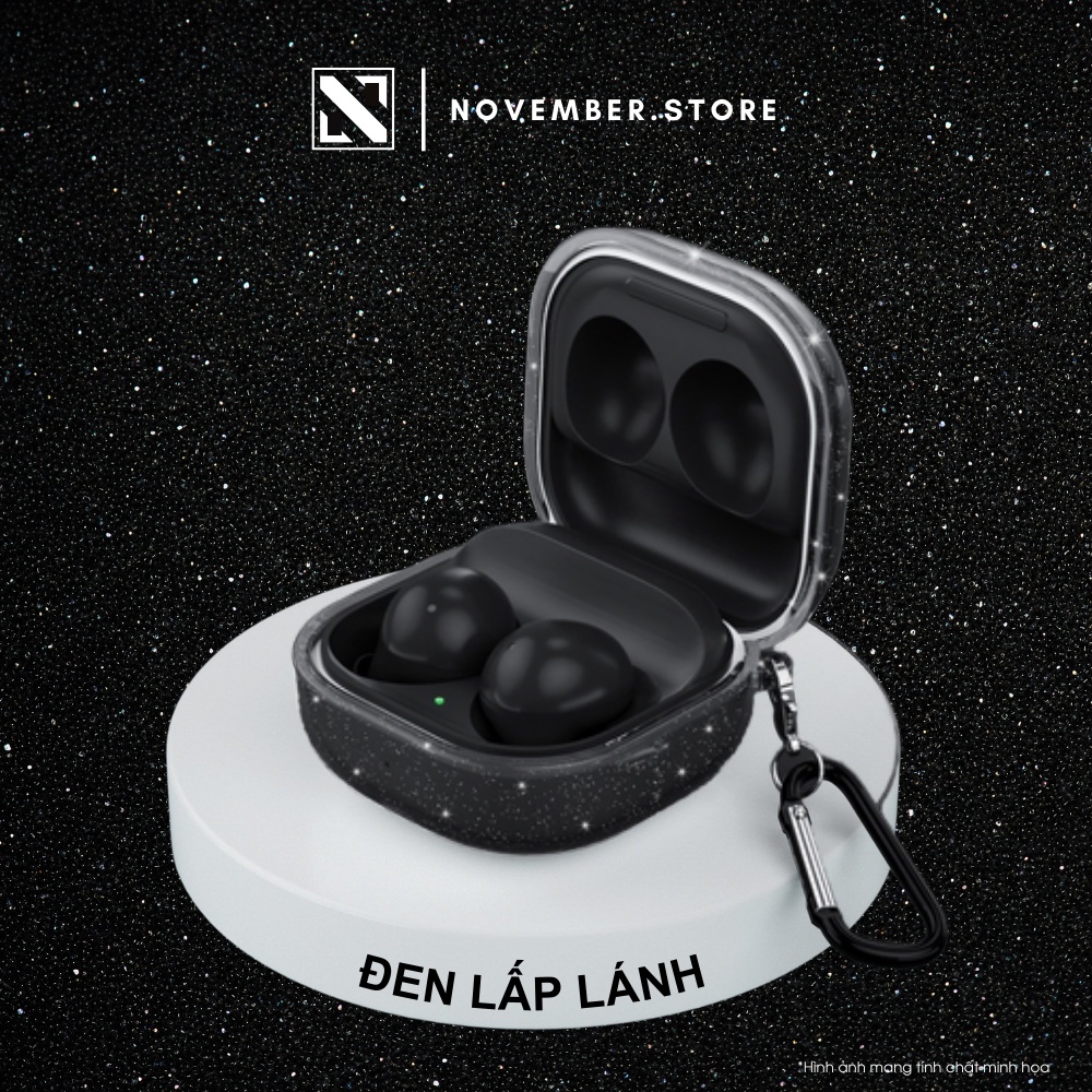 Ốp case dẻo nhiều màu cho Samsung Buds2 Pro / Buds 2 / Buds FE / Buds Pro / Buds Live - Tặng kèm móc treo mạ vàng