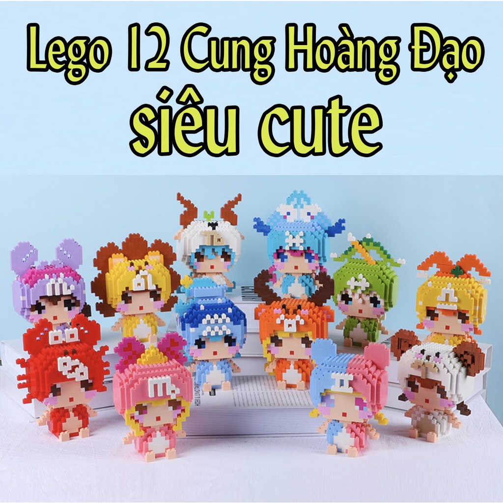 Combo Lắp ráp 12 mô hình Cung hoàng đạo, sáng tạo cho bé