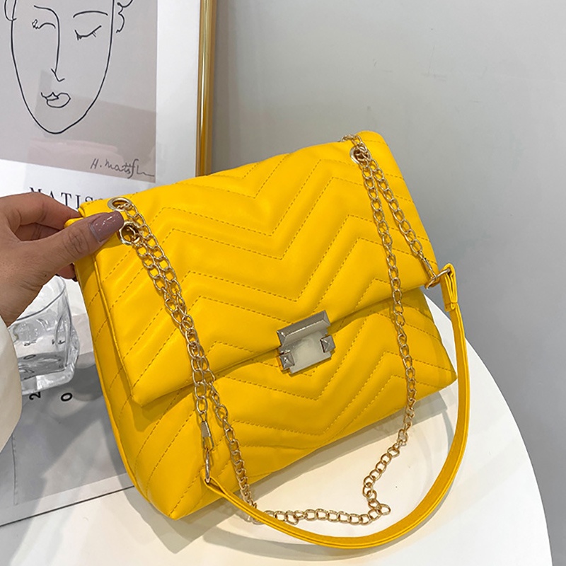 Túi Đeo Vai Một Bên Vai Sức Chứa Lớn Họa Tiết Hình Thoi Cổ Điển Cho Nữ