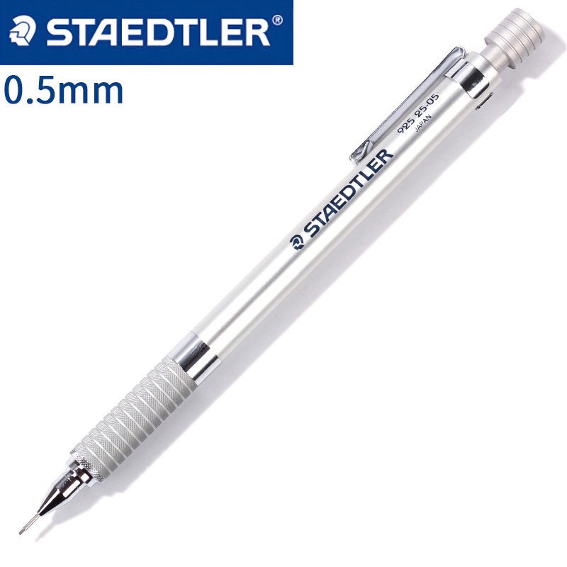 Bút chì cơ khí STAEDTLER 925 thân kim loại màu bạc và navy