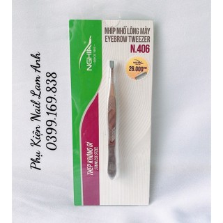 Nhíp kềm nghĩa N406, nhíp nhổ lông mày kềm nghĩa N406