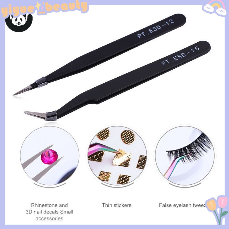 Nhíp Làm Móng Nghệ Thuật Bằng Thép Không Gỉ Chống Tĩnh Điện