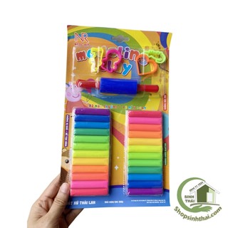 Vỉ đất sét nặn Thái Lan 24 màu
