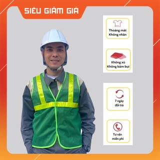 Áo lưới công nhân, áo gile kỹ sư, gile phản quang APQ01