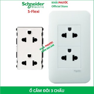 HẠT Ổ CẮM ĐÔI 3 CHẤU CÓ TE SIZE L 16A F1426UEST2M_G19 S-FLEXI SCHNEIDER - KHẢI PHƯỚC ELECTRIC