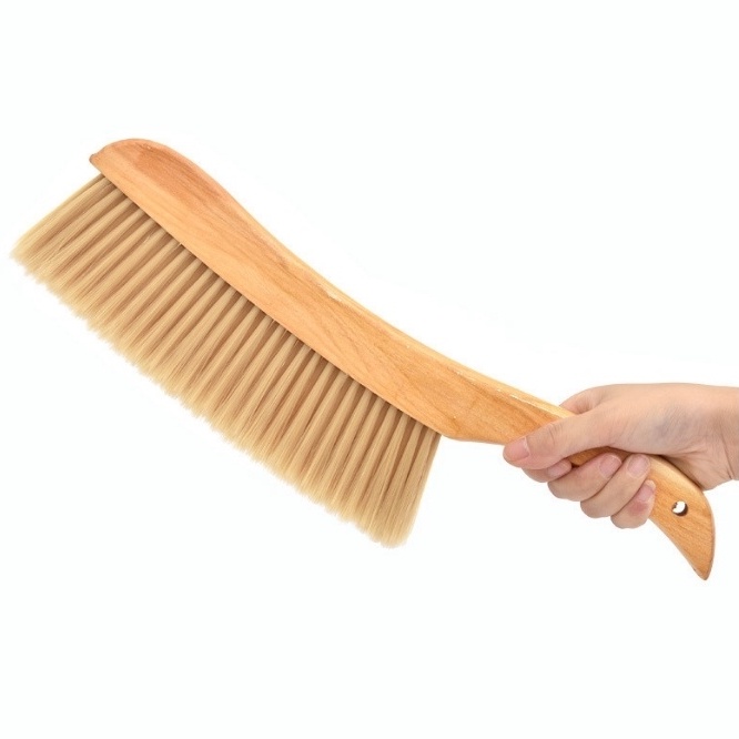Bàn chải đa năng cầm tay BAMBOOO ECO cán gỗ đánh giầy phủi vải