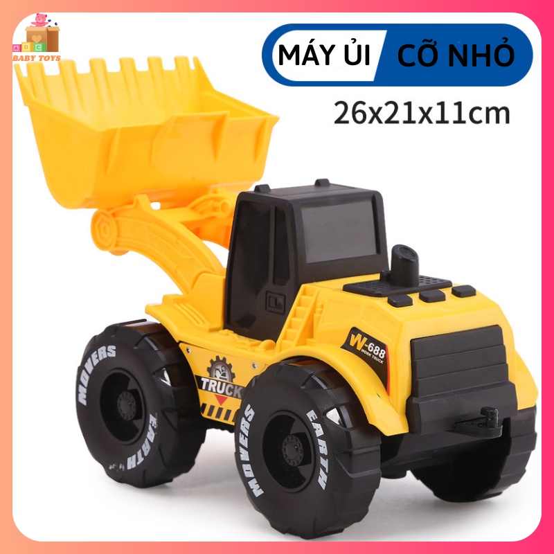 Máy Xúc Máy Ủi Đồ Chơi Trẻ Em, Mô Hình Máy Cẩu Máy Xúc Đồ Chơi Xoay 360 (Cỡ Lớn)