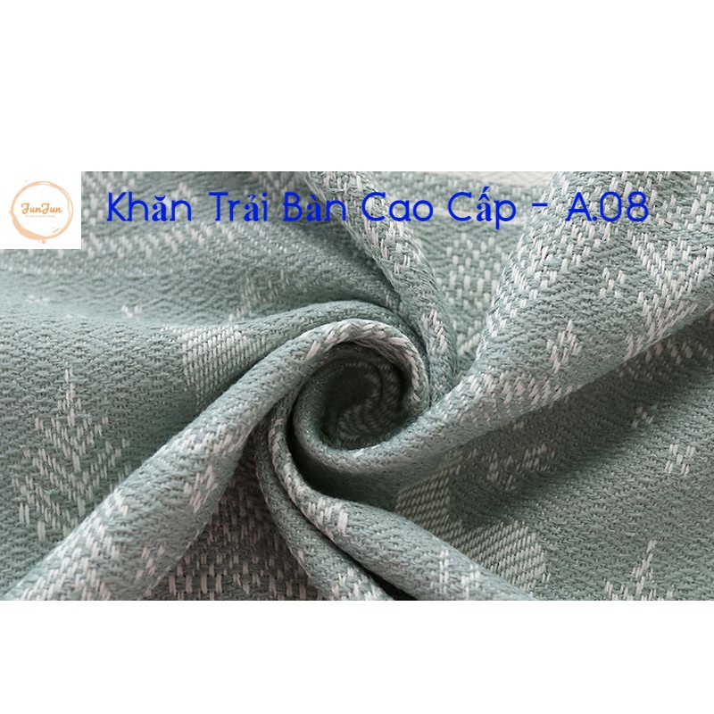 K15_Khăn trải bàn Cao Cấp có tua hình vuông/chữ nhật chất liệu cotton 100% Phong cách Bắc Âu