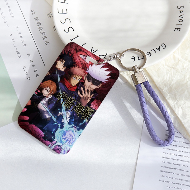 Anime Tokyo Revenger, Attack on Titan, Jujutsu Kaisen, ONE PIECE,Demon Slayer,Genshin,My Hero Academia,Arknights,Sailor Moon, Honkai Impact,Captor Sa Lanyards Card HOLDER