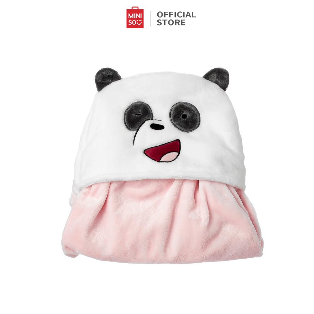 Bộ chăn mềm văn phòng Miniso X We Bare Bears Collections 4.0 dễ thương mềm mại dễ thương