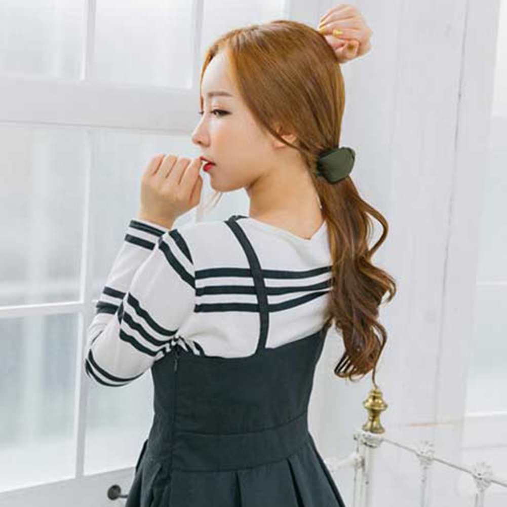 Kẹp tóc nữ hình chiếc nơ màu trơn phong cách hợp thời trang