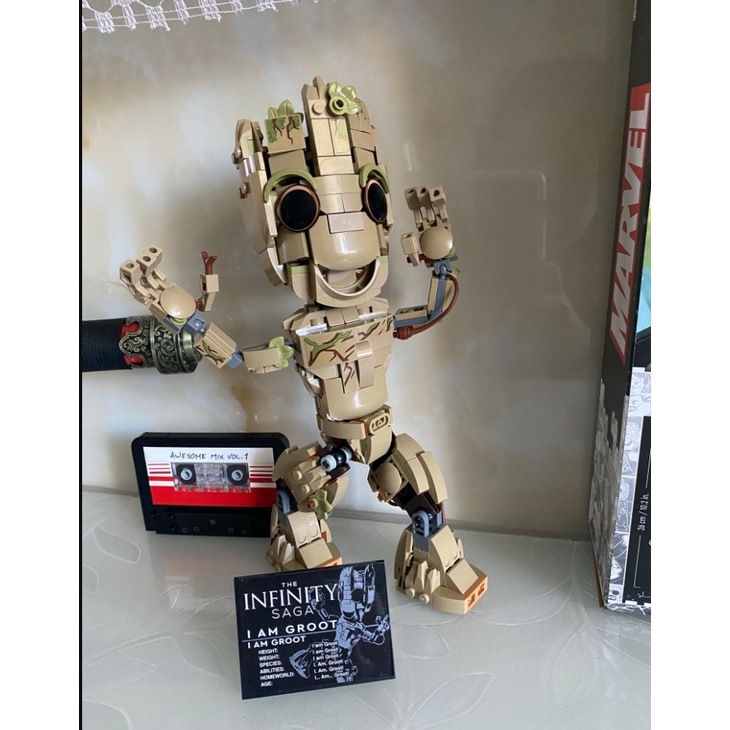 Đồ chơi lắp ráp mô hình marver super heroes guardians 2014 nhân vật Groot