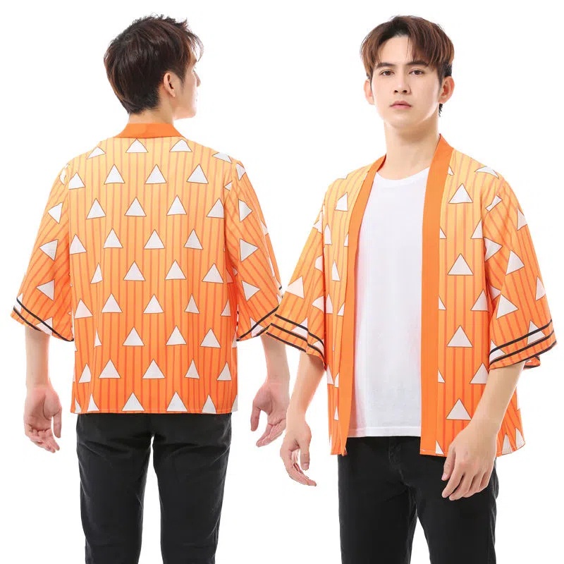 Áo Khoác kimono Hóa Trang Nhân Vật kamado Tanjiro Nezuko Trong Phim Demon Slayer