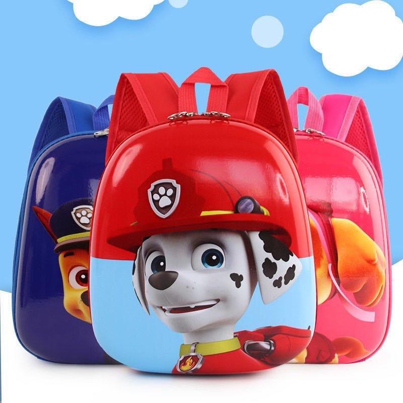 Balo cho bé mầm non mẫu giáo cho bé trai bé gái đội chó cứu hộ Pawpatrol chống nước cho bé đi học đi chơi Nấmkids
