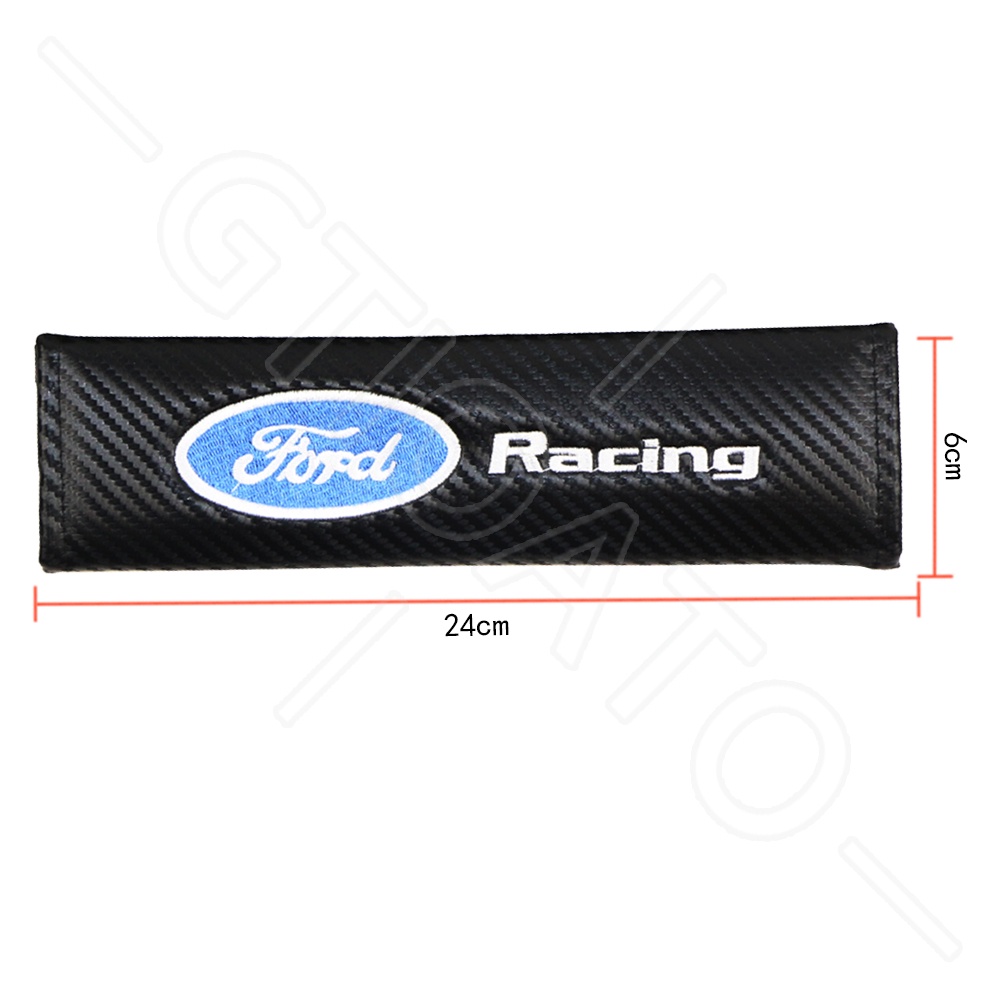 GTIOATO Cho Ford Racing Sợi Carbon DâY Đai An ToàN Ô Tô CàI DâY An ToàN Ô Tô BọC DâY An ToàN Xe HơI Phụ KiệN Ô Tô Trang Trí Oto Phụ KiệN BêN Trong Ô Tô