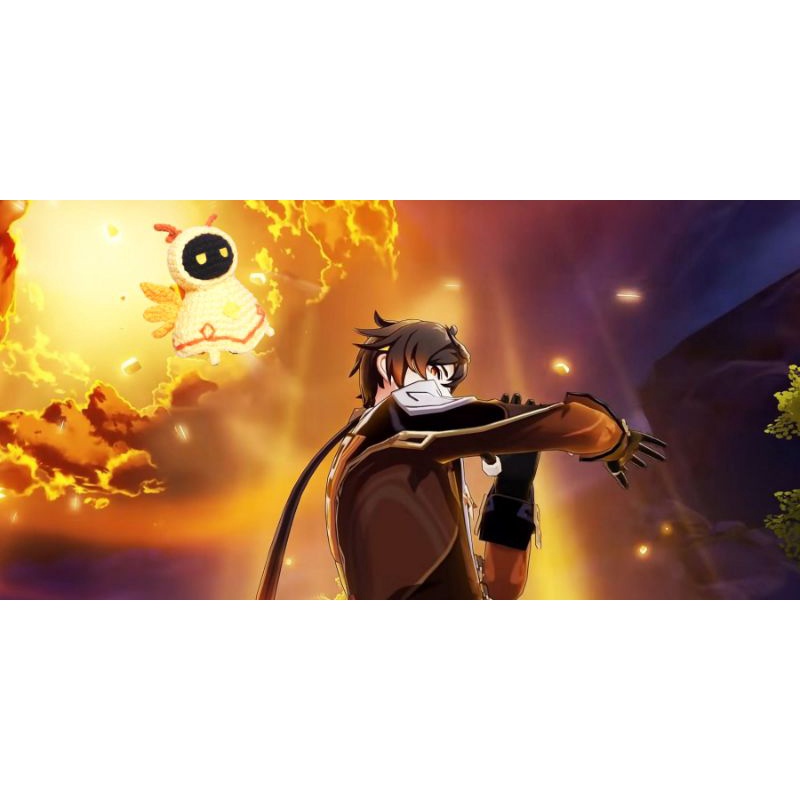 Móc khóa Genshin Impact Tinh Linh Gió móc len: Venti, Zhongli