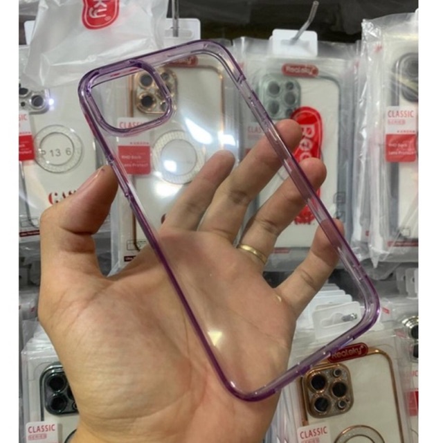 Ốp lưng meka chống ố RealSky màu cho iPhone 14-14pro-14plus-14pro max