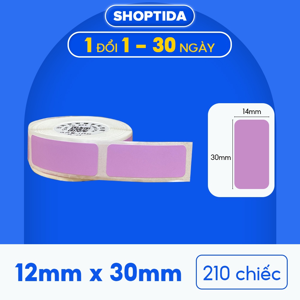 Giấy In Tem Nhiệt Nhãn Dán Máy In Hộp Phấn H11 Tự Dán Không Cần Mực Nhiều Phân Loại Kích Thước