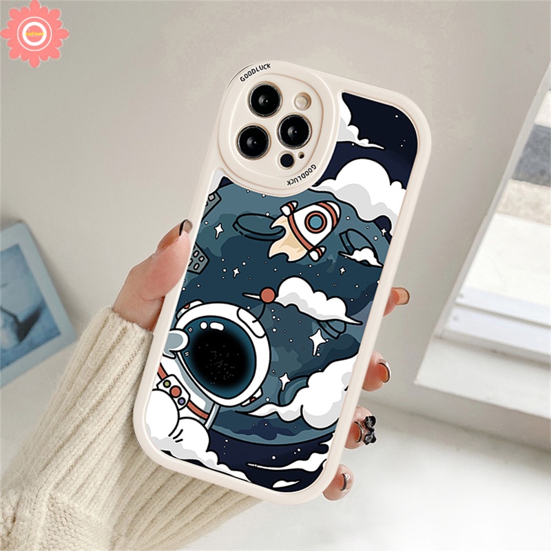 Ốp Điện Thoại TPU Silicon Mềm Hình NASA Dễ Thương Cho iPhone 11 12 13 Pro MAX 7plus XR 6 6s 7 8 Plus X XS MAX SE 2020