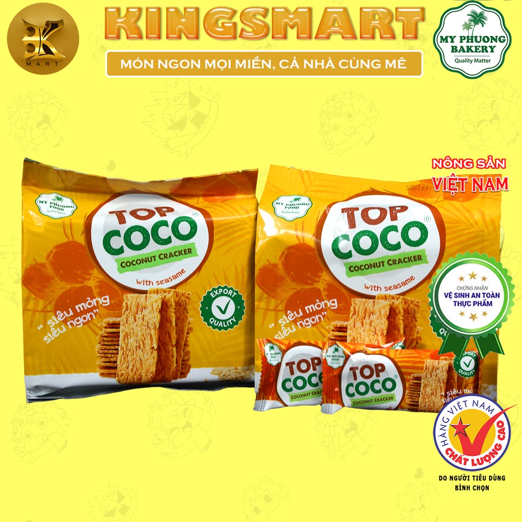 Bánh Dừa Nướng Vị Mè 170g MỸ PHƯƠNG Thơm Ngon Giòn Rụm