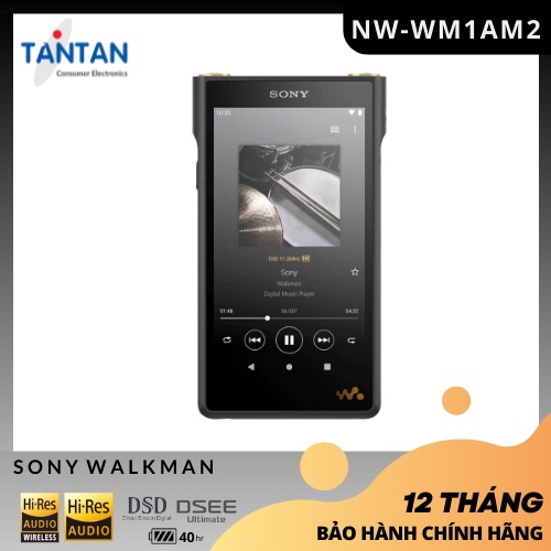 Máy Nghe Nhạc  WALKMAN Sony NW-WM1AM2 "Signature Series Walkman" | Android 11.0-128GB, khe thẻ nhớ SD-Nhạc Hi-ress