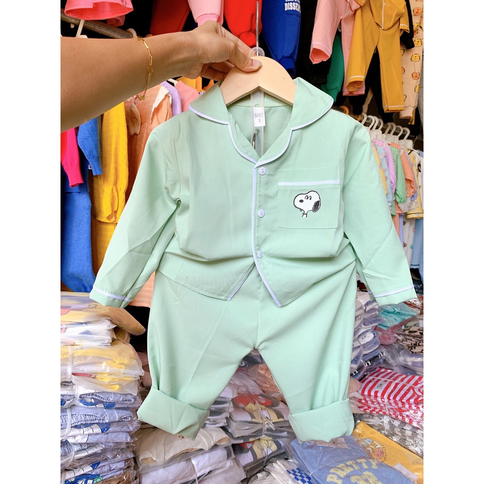 [Siêu Sale]  BỘ PIJAMA IN HINH  SPOONY CAO CẤP MỀM MỊN MÁT BÉ TRAI BÉ GÁI MẶC ĐỀU XINH SIZE(SPOONY) 9-20KG SPOONY