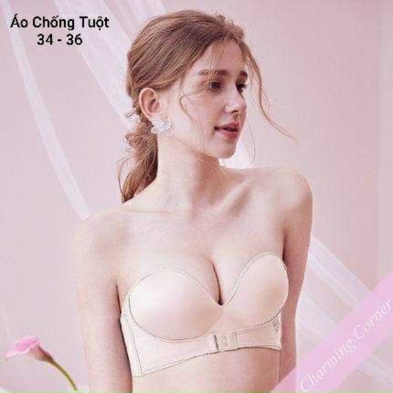 ÁO CHỐNG TUỘT THÊM KHÓA CÀI TRƯỚC NÂNG NGỰC HƠN, TẶNG KÈM DÂY NỊT SAU LƯNG ĐẢM BẢO ĐỘ ÔM &amp; GIỮ FORM DÁNG