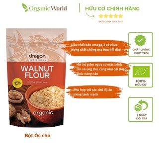 Bột óc chó protein hữu cơ Dragon Superfoods 200g