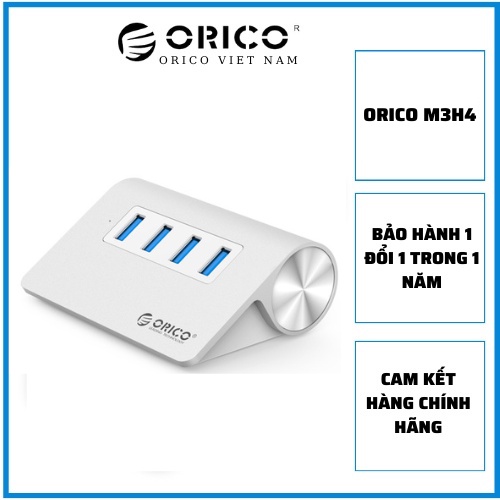 Bộ chia USB Hub 4 cổng USB 3.0 ORICO M3H4, bảo hành chính hãng 1 đổi 1 trong vòng 1 năm