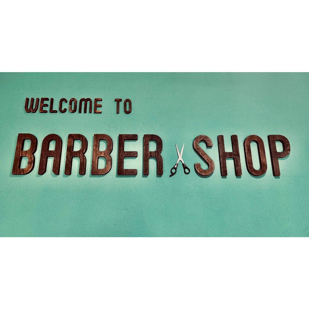 Chữ gỗ dán tường, chữ gỗ decor trang trí  nhà cửa, Vật trang trí tường Decor Quán Cafe - Màu gỗ nâu cao 20cm