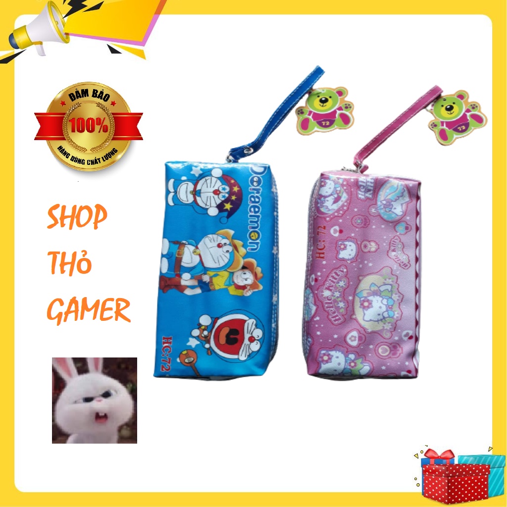 Bóp viết học sinh Doraemon, Hello Kitty cao cấp loại lớn