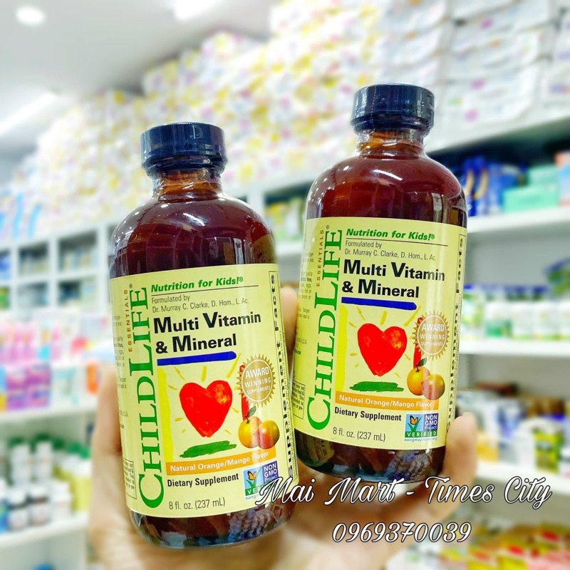 Multivitamin &amp; Mineral Childlife Cho Trẻ