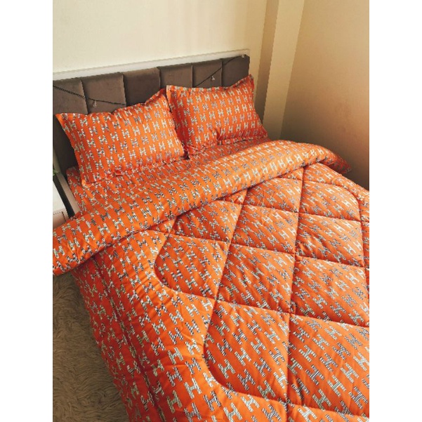 Trọn bộ chăn phao 5 món chăn trần bông dày dặn như hình