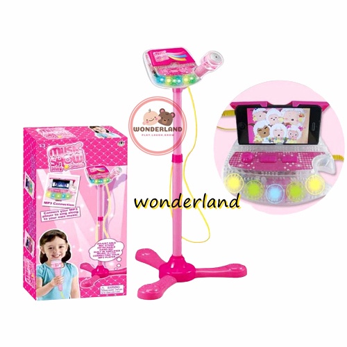 Cửa Hàng Malaysia Đồ Chơi Micro Hát karaoke Điều Chỉnh Được Hiệu Ứng Ánh Sáng Dành Cho Trẻ Em